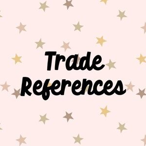 TRADE REFERENCES 🤍